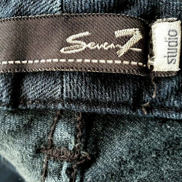 Seven7 Studio Bootcut Jeans Embroidered Flowers on Back Pockets Size 14 36X32 - Picture 8 of 10